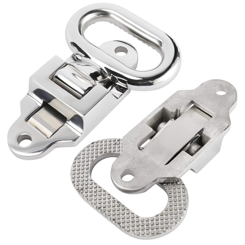 NovelBee 2 Pack of Heavy Duty 316 Stainless Steel Folding Flip up Step,Fold Down Grab for Boat,Trailer,Car,Truck,Camper - Image 5